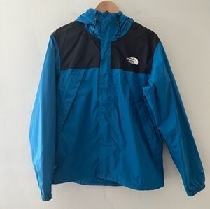 North Face Jacket Antora Rain Jacket Windbreaker Blue Size Medium
